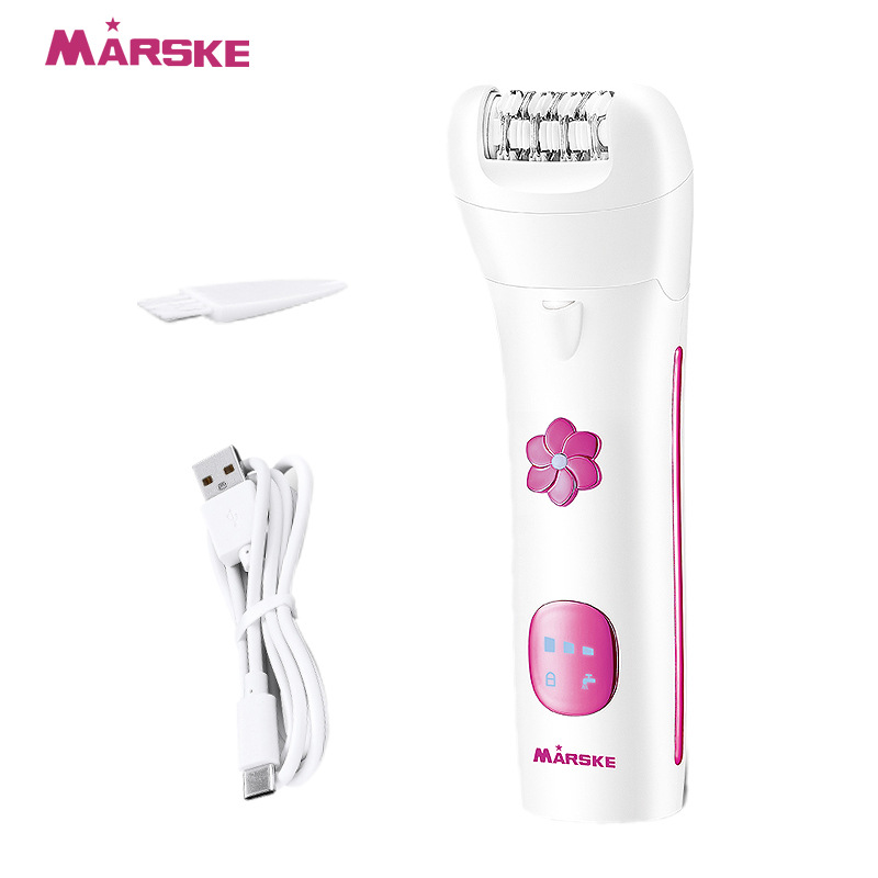 MARSKE MS-6288 跨境新款女士剃毛器拔毛器电动脱毛仪私密剃阴脱毛器工具家用便携白底实物图