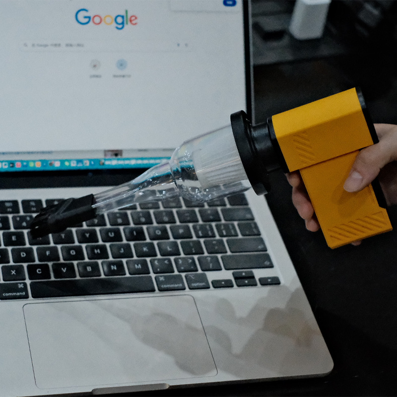 新款私模手持暴力涡轮风扇13万转高功率无级变速带吸尘户外露营详情图3