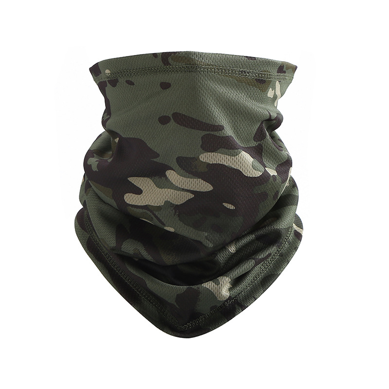 迷彩围脖户外登山徒步头巾防晒排汗透气网眼速干围脖比基尼现货