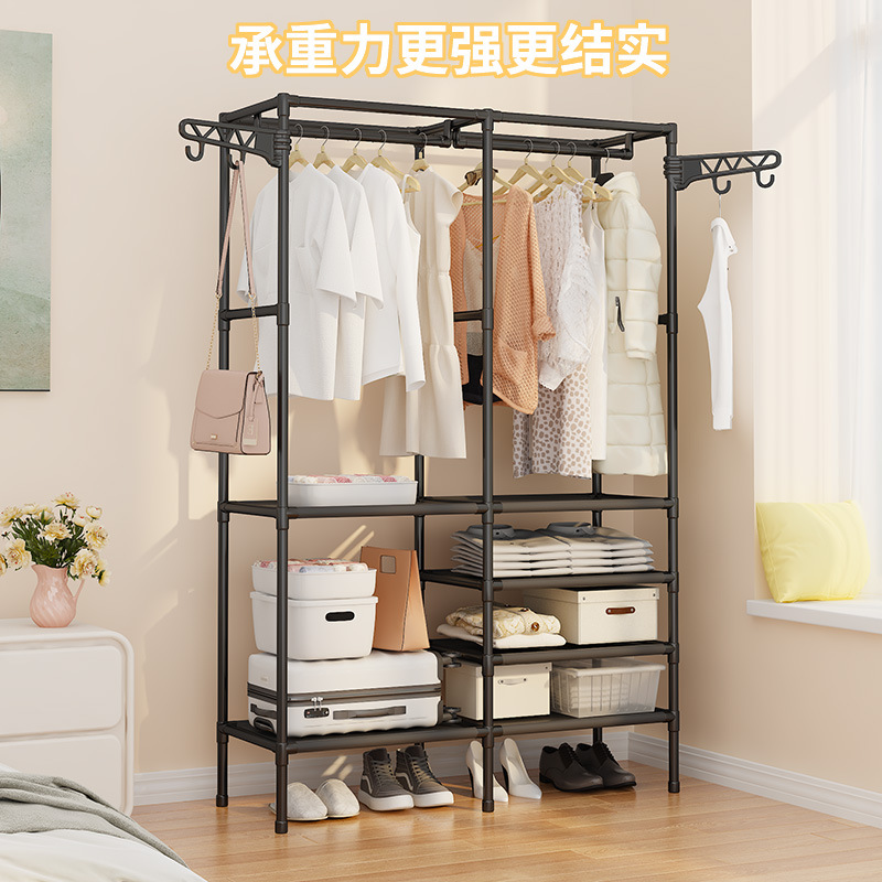 挂衣服龙门架/衣架木头/晾衣杆支架杆/榉木衣架产品图