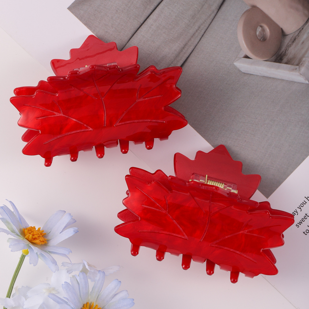 发夹/发饰/发卡/抓夹/亚克力儿童发夹细节图