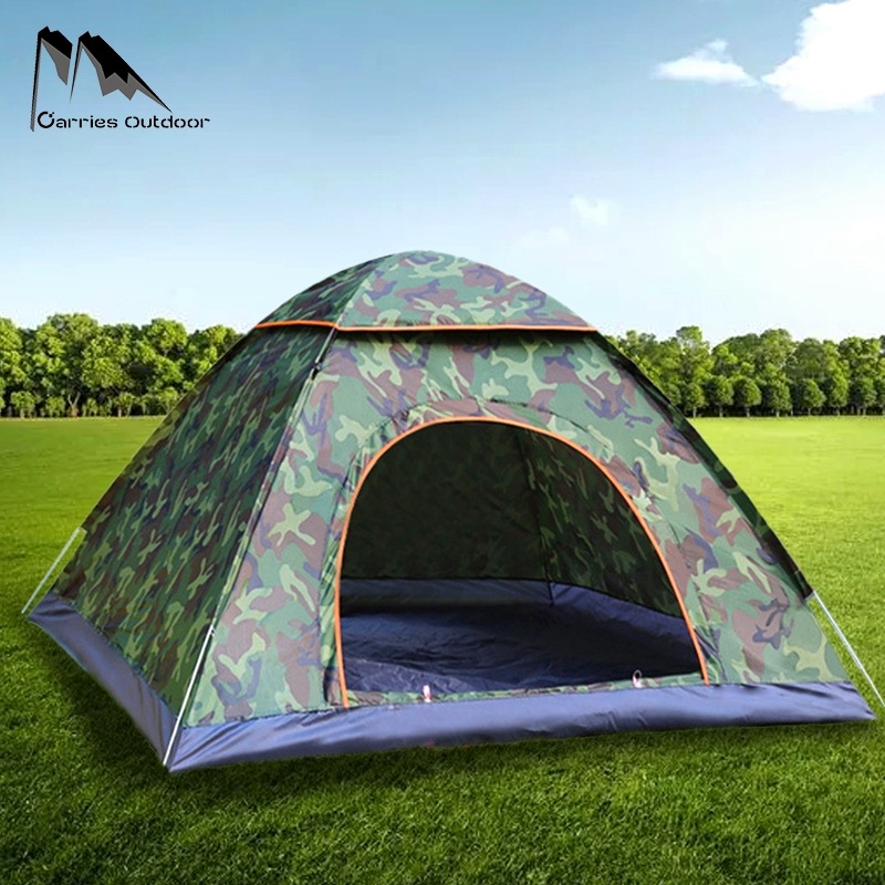 Outdoor camping folding fully automatic tent for 3-4 people, simple and quick opening on the beach, double automatic tent factory direct sales details Picture