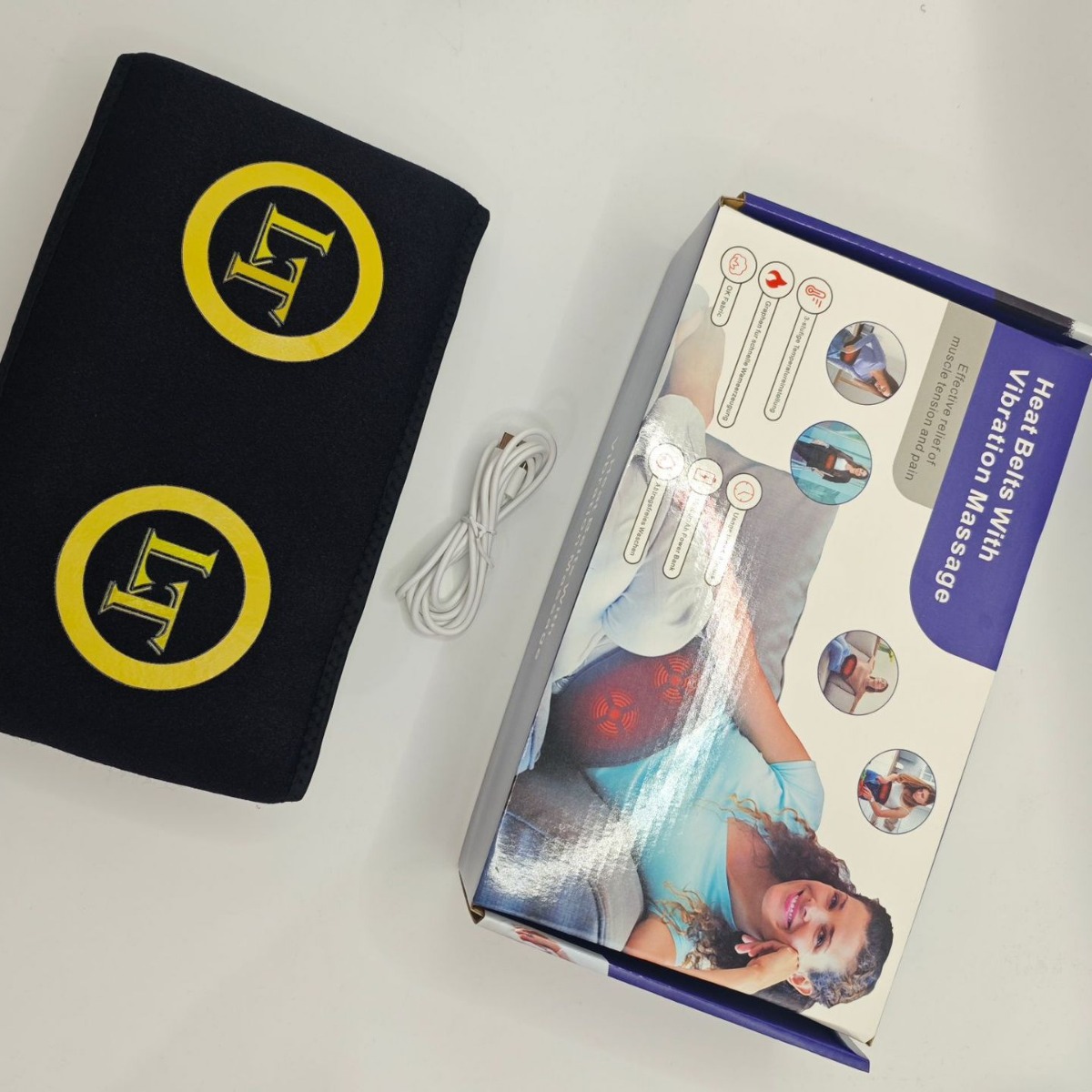 Wholesale Of Cross-Border Heated Waist Support Belts For Heat Preservation, Vibration Relief, Pressure Relief, And Lower Back Pain Relief