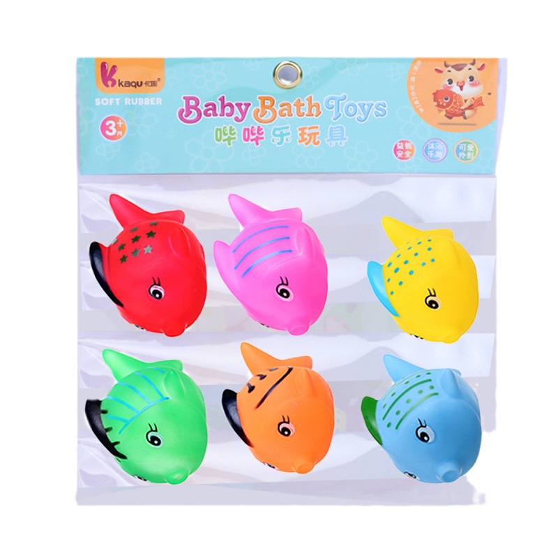 Cartoon 3C clownfish bath toys for children to play in water, babies to pinch and make sounds with rubber, Marine animal toys Application Scenario
