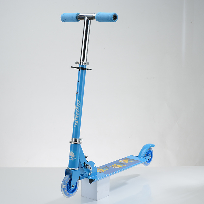 工厂批发scooter两轮儿童便携升降折叠全铁滑步车脚踏滑板车