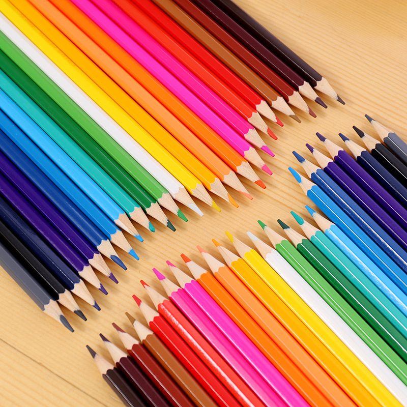 P-0723 Boxed colored pencils for children's drawing, coloring and filling, 12-color and 24-color baby drawing pens Specification drawing