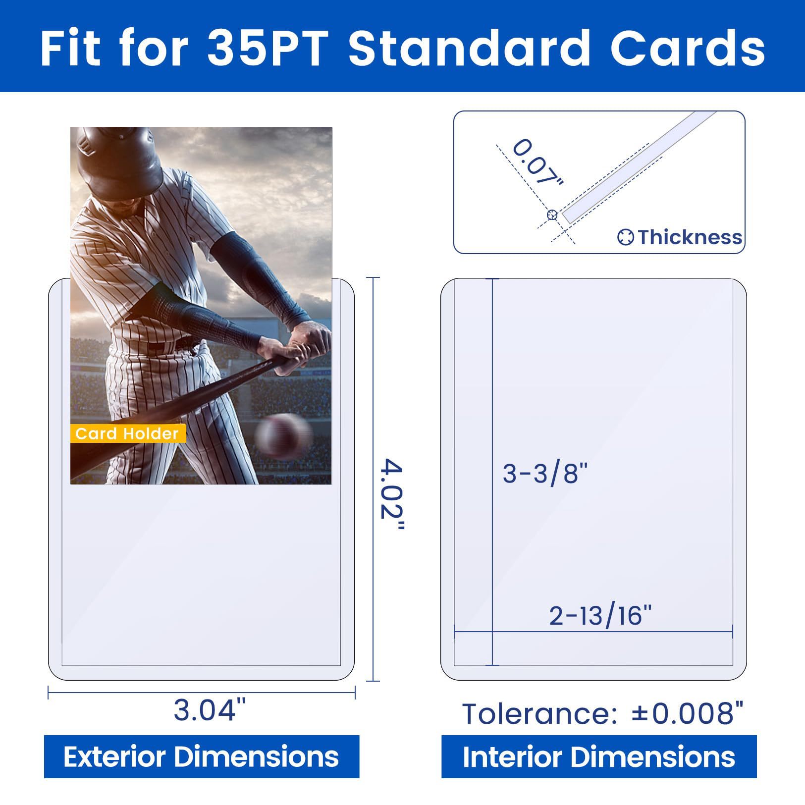 Jinwang papelería pokemon tarjeta clip al por mayor 35PT laminado azul material bola estrella tarjeta protección pvc duro tarjeta manga details Picture