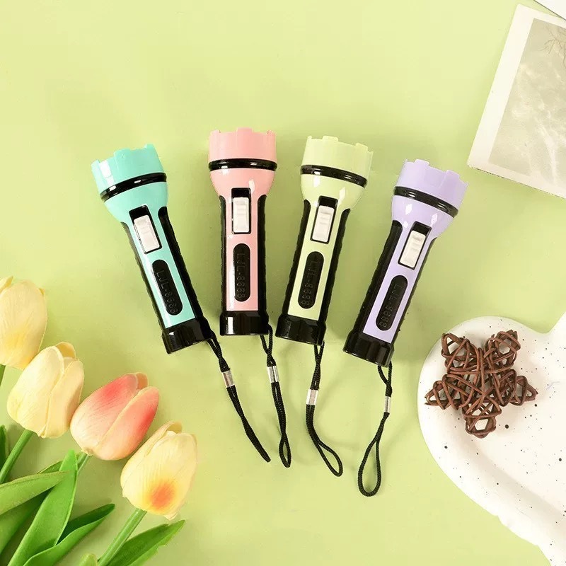 Children's toys, LED flashlights, emergency lights, dimming flashlights, colorful plastic small lighting, party toys Specification image