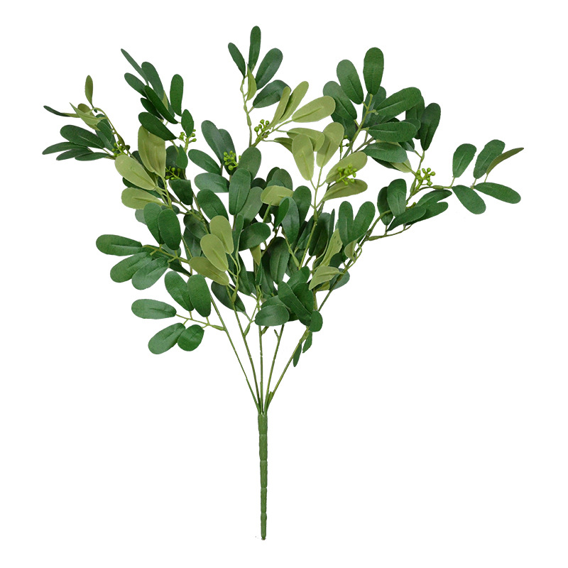 Artificial green plants and jujube leaves are bundled to create hotel landscape designs, wedding scene arrangements, flower boxes, and flower forest-themed flower wall flower arrangements Item Picture