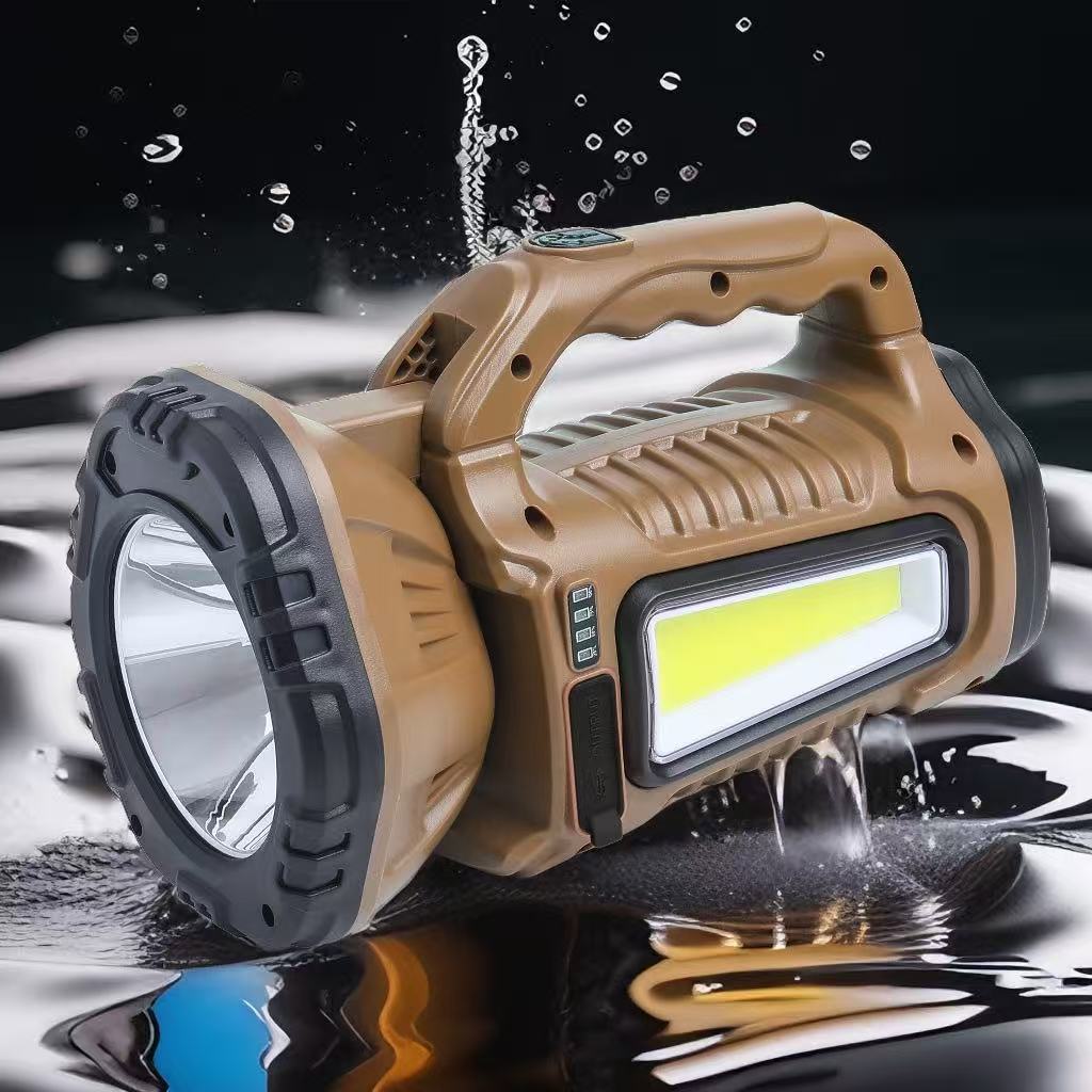 Aluminum alloy fixed-focus flashlight magnetic waterproof headlamp, professional diving model