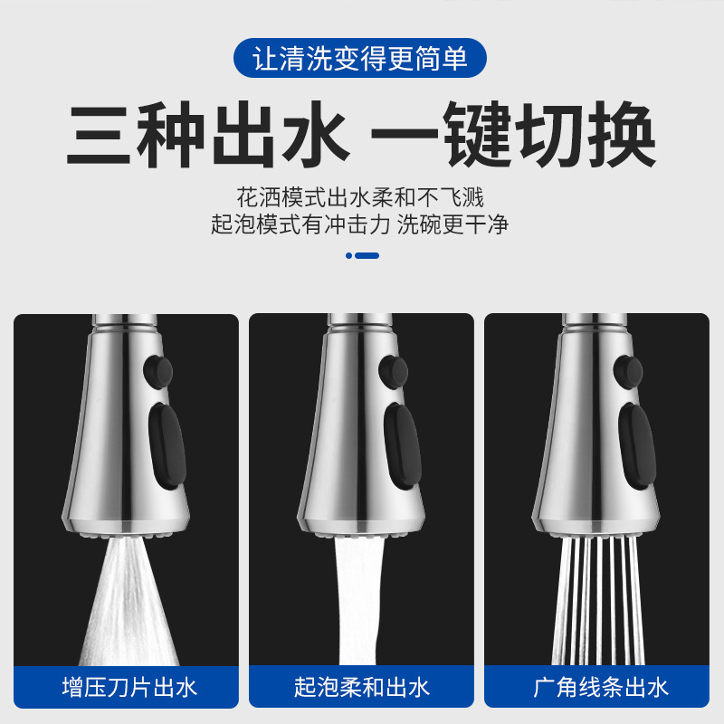 Universal faucet splash-proof head Xiaoman Yao kitchen faucet multi-functional extension shower nozzle extender Specification image