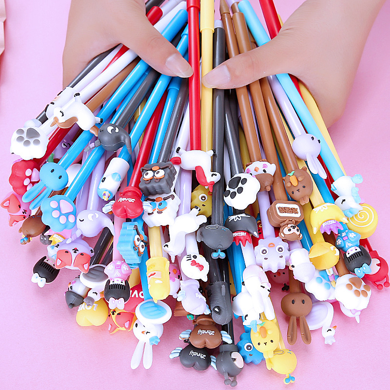 Colorful cartoon-shaped pens, children's creative drawing stationery, cute colored pen sets, student supplies Specification image