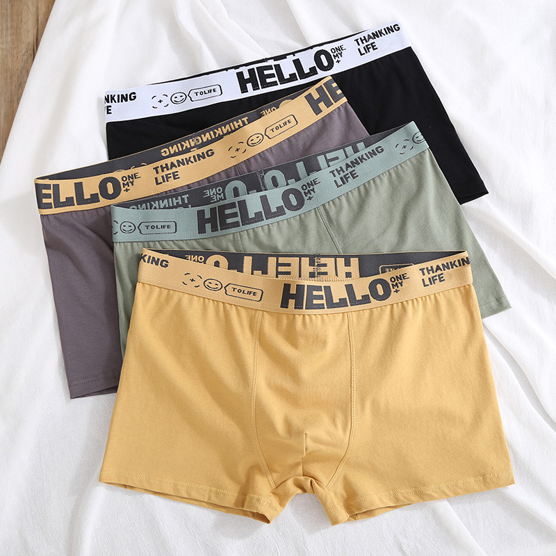 Men's underwear, boxer shorts, cross-border new style, Douyin and Kuaishou youth boxer shorts, honeycomb one-piece consignment with free shipping Specification image