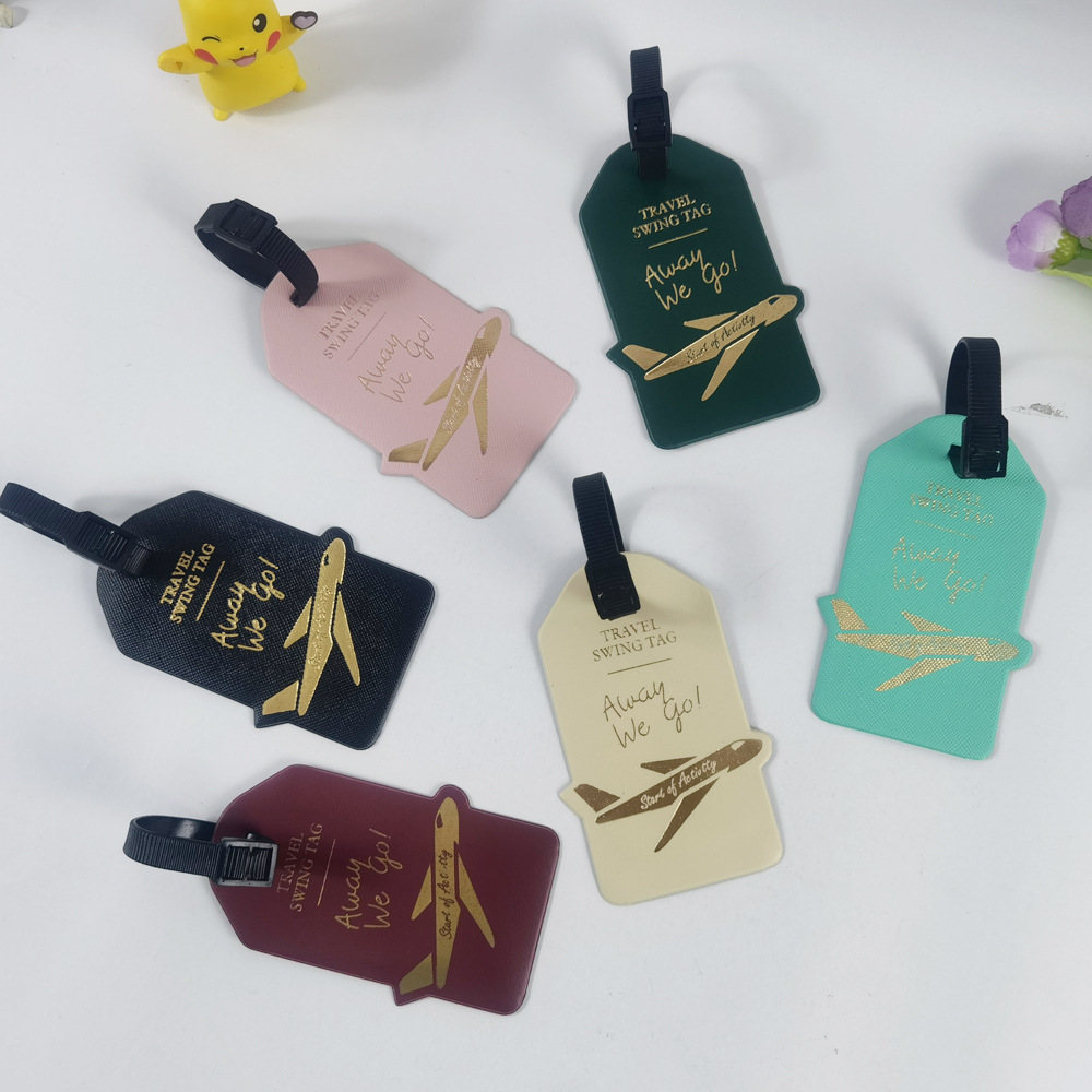 批发飞机仿皮行李挂牌男女旅行箱吊牌托运名片牌包挂件登机牌
