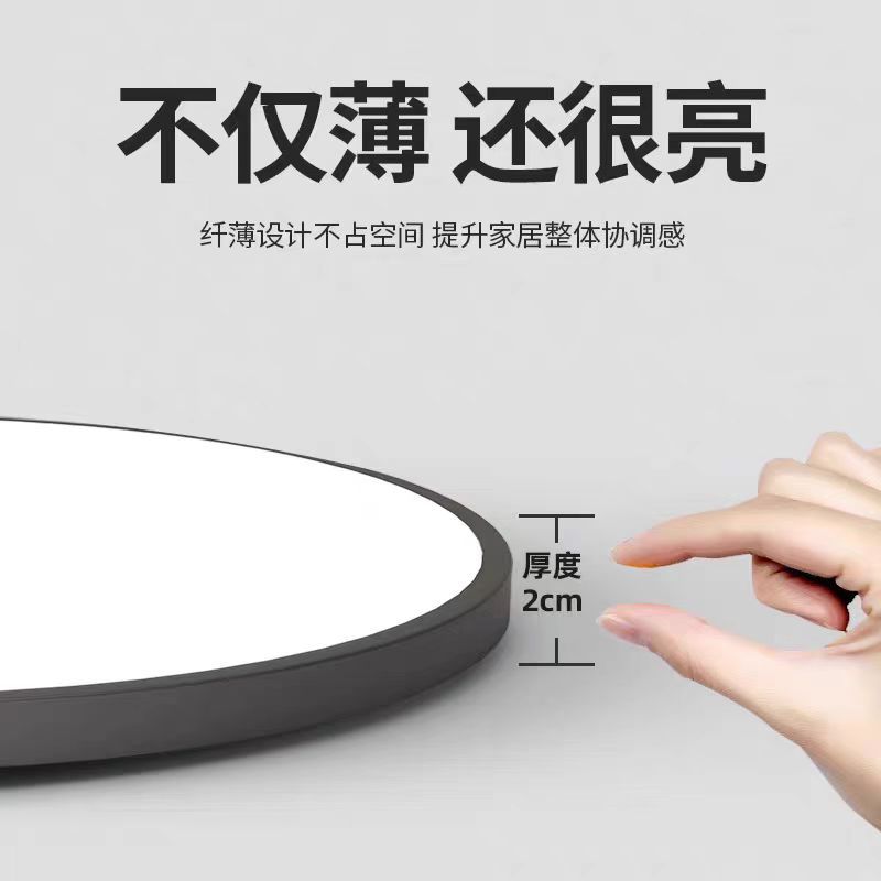 led ceiling light, bedroom light, modern and simple balcony room light, bathroom round room eye-protecting main light details Picture
