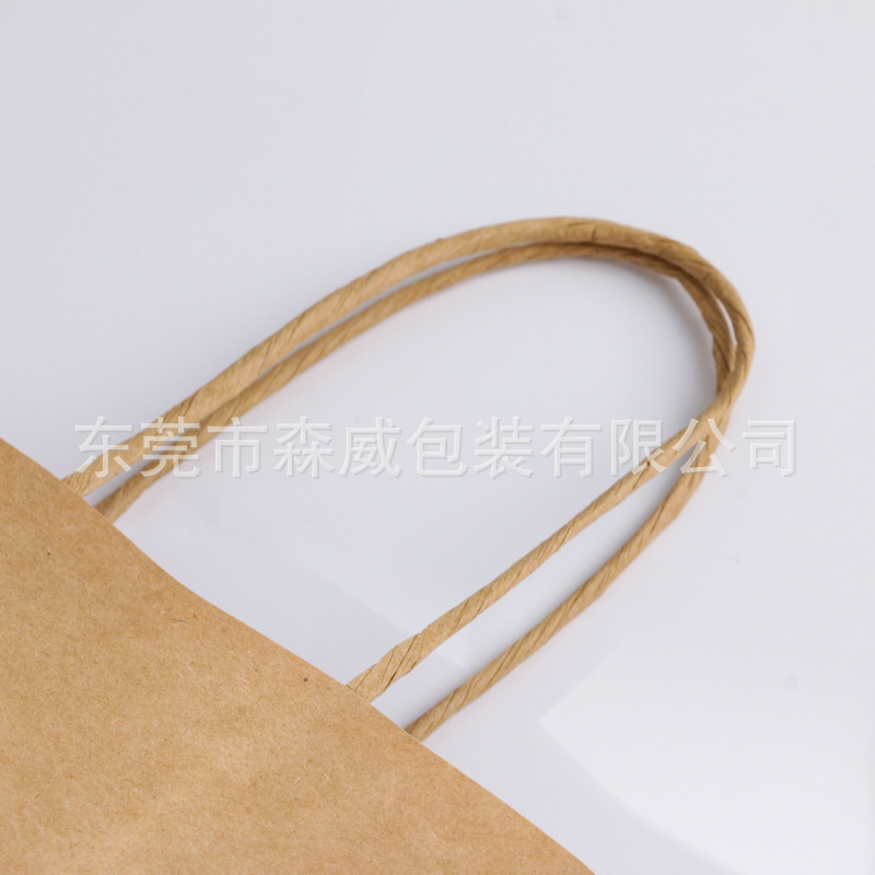 In-stock handbags, Women's Day gift packing bags, kraft paper bags, takeout packing bags, baking cakes and desserts with logo printing Application Scenario