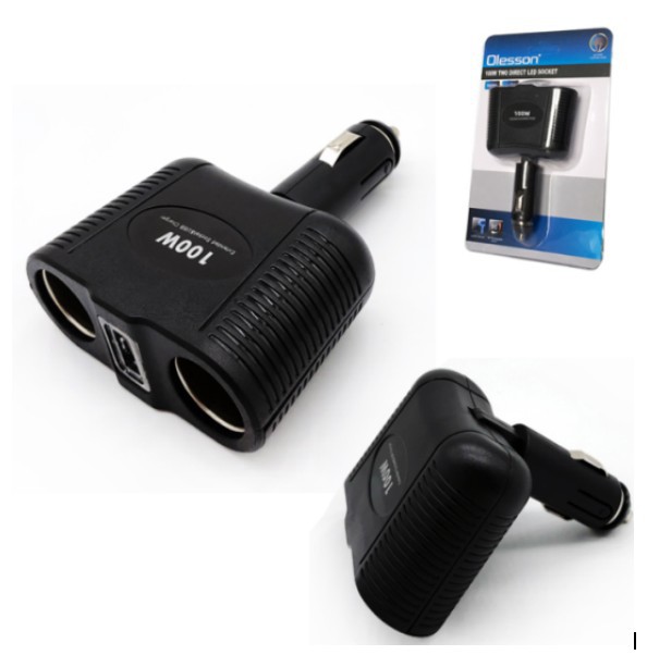Cross-border multi-functional car charger, car cigarette lighter, car one support and two dual holes, high-power car 100W Application Scenario