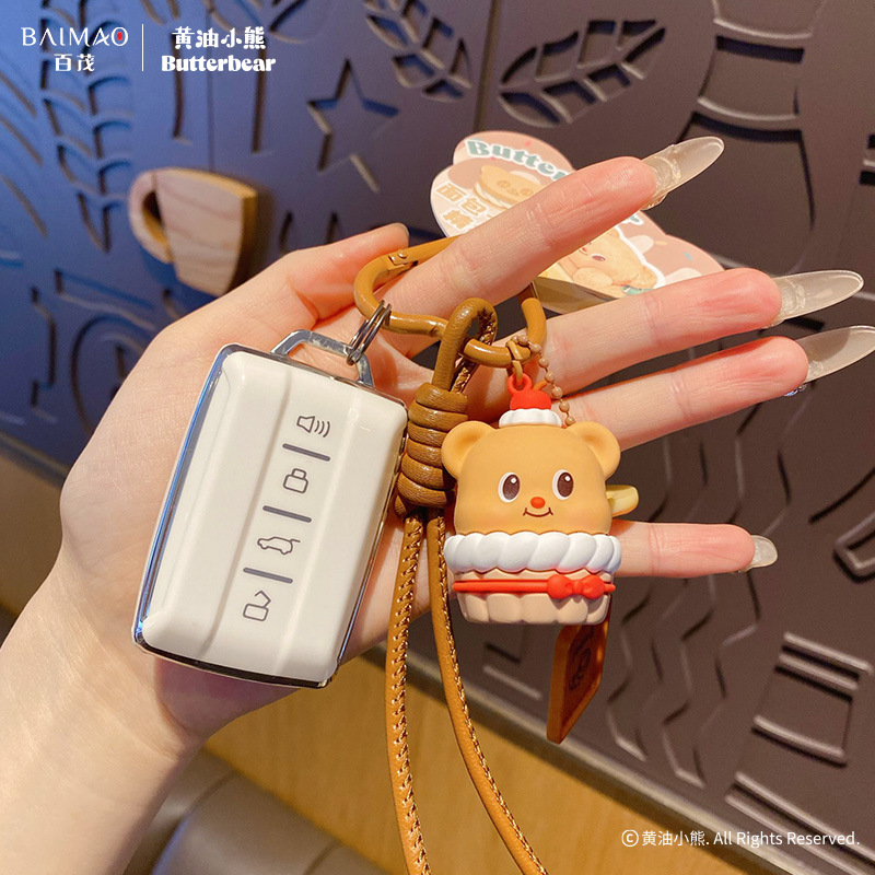 钥匙扣/钥匙扣公仔挂件/马卡龙钥匙扣/流沙入油玩具/挂饰细节图