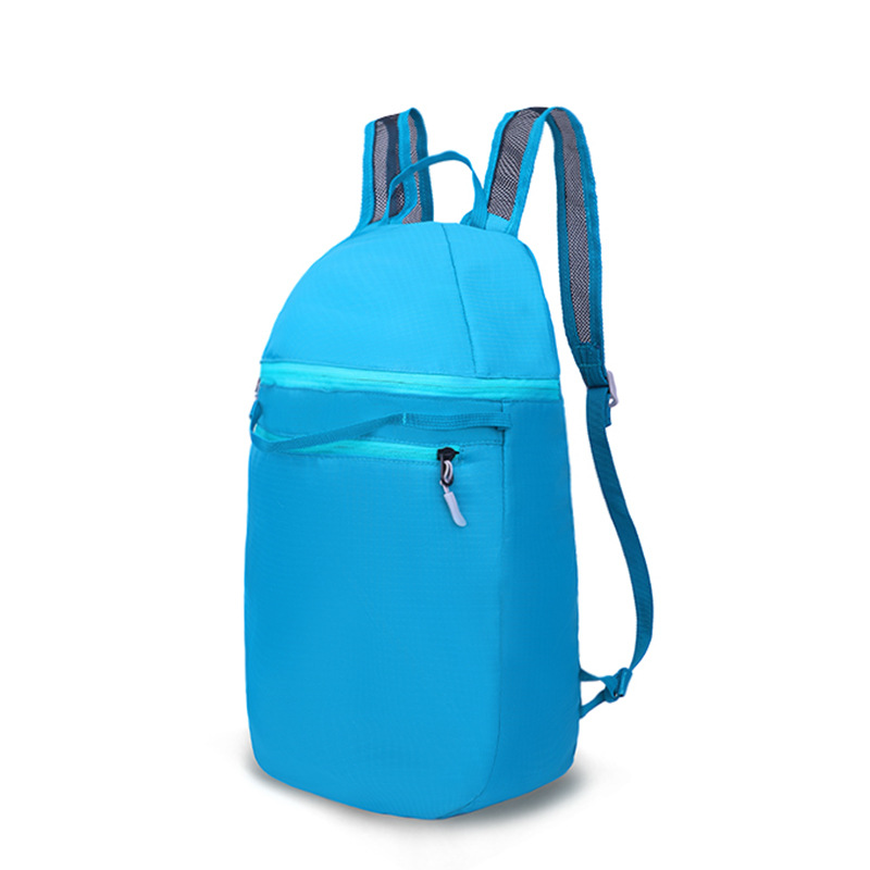 Folding travel backpack with logo printing, simple and ultra-light skin bag for outdoor travel, training backpack for male and female students Specification image