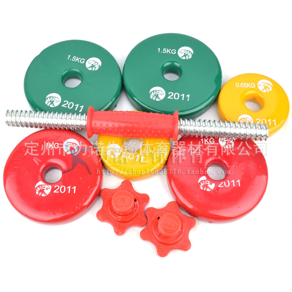 Colorful plastic-coated dumbbells for men's home fitness, adjustable dumbbells for arm muscle training, wholesale new models from the manufacturer Specification image