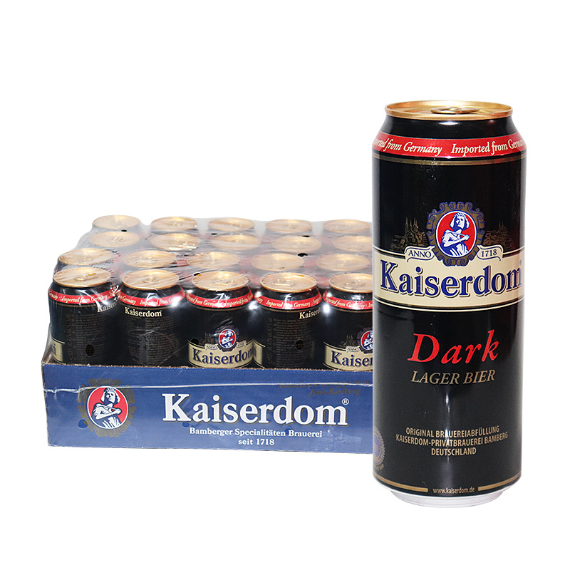German Beer, German Kaiser Dark Beer 500ml*24 cans, a whole case