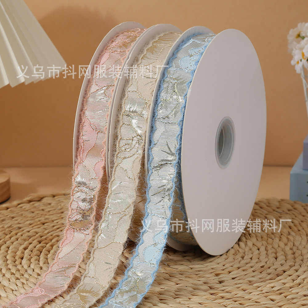 2.5 CM -4CM -أشرطة من الذهب والفضة ذات أحجام قياسية من الذهب والفضة، وأشرطة قماش القماش details Picture