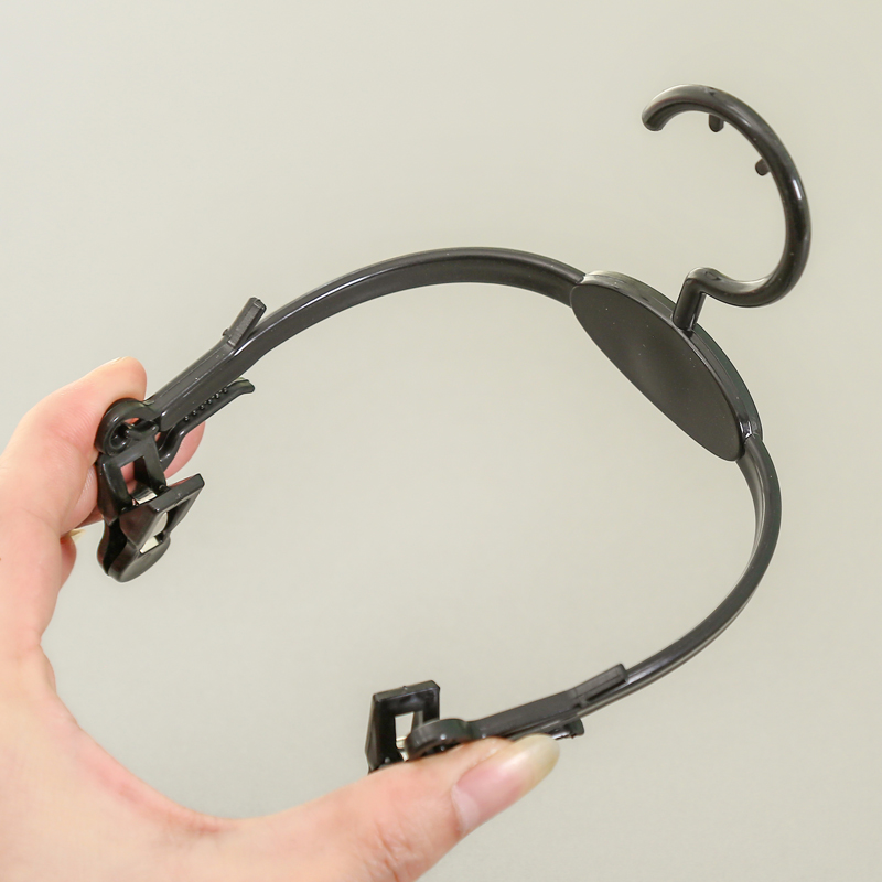 塑料成人内衣文胸衣架软胶内裤短裤夹子内衣店超市用展示胸罩衣挂细节图