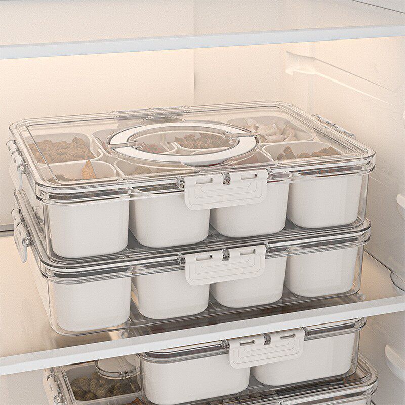 Condimento caja de condimento refrigerador caja de almacenamiento cocina hermética caja de compartimento caja de compartimento caja de compartimento a prueba de humedad caja de condimento fresco Application Scenario