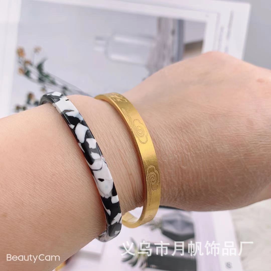 铜微镶手环/925银镯/手镯/猫眼手镯/手镯配件细节图