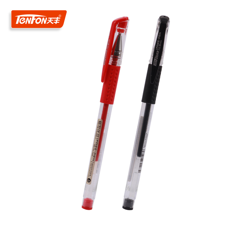 163 European standard gel pen socket, office gel pen, simple gel pen, carbon pen full figure