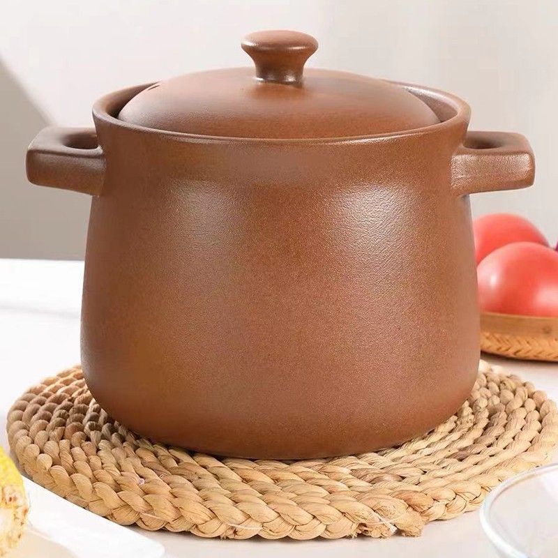 Pregnant women, Pingding unglazed clay pot, old-fashioned soup pot, open flame high-temperature resistant stew pot, ceramic clay pot, stone pot, soup pot, earthenware pot Application Scenario