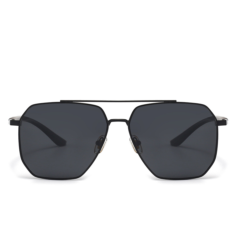 Polarized sunglasses for men, high-end UV protection for driving, yellow lens sunglasses, anti-strong light square frame fishing glasses Specification image