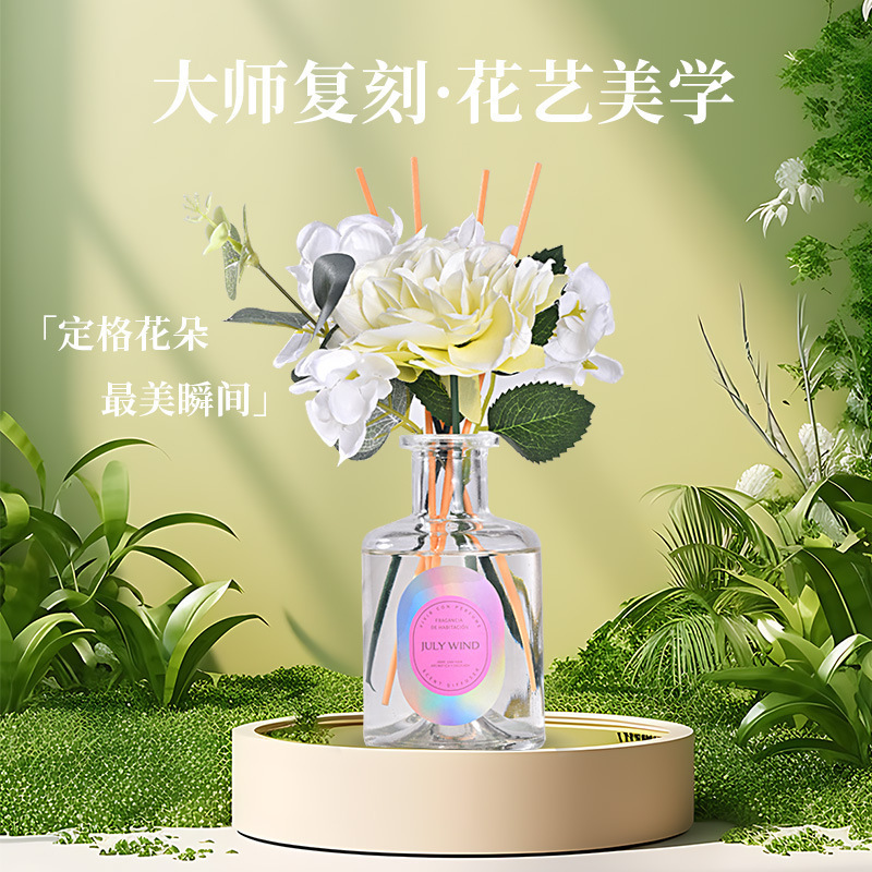 Eternal Flower Art, flameless aromatherapy, indoor long-lasting, high-end household fragrance, unisex, light scent, bedroom, bathroom, wardrobe Specification image