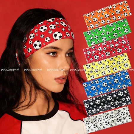 Cross-border best-selling football hair band, World Cup cheering headscarf, elastic sports hair band, unisex antiperspirant hair band Cross-border best-selling football hair band, World Cup cheering headscarf, elastic sports hair band, unisex antiperspirant hair band