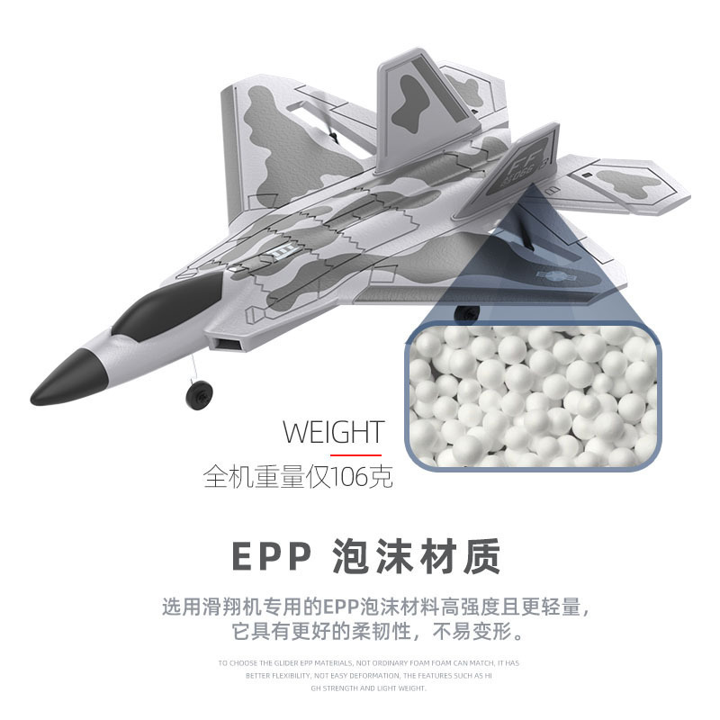 Cross-border BM22 channel Large F22 fighter jet fixed-wing foam remote control aircraft glider Application Scenario