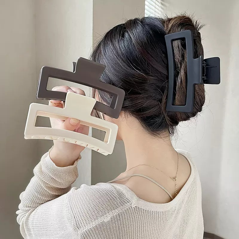Extra-large shark clip for women, large hair volume, high-end feel, hair clips, headwear, hair clips, back of the head, hair grips Specification image