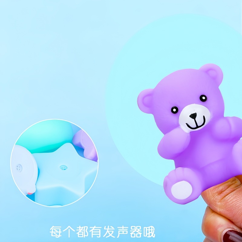 解压玩具可爱小熊捏捏乐新奇特玩具pvc可食用材质认知解压神器产品图