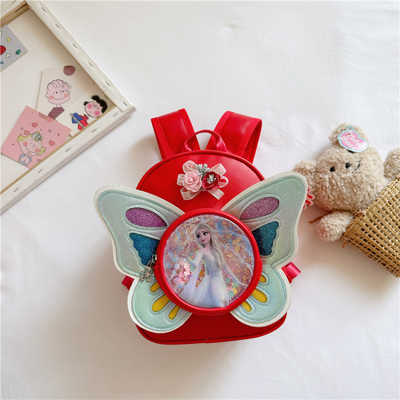 Cute cartoon Aisha kindergarten schoolbag, girl princess baby, trendy children's bag, butterfly girl's backpack Specification image