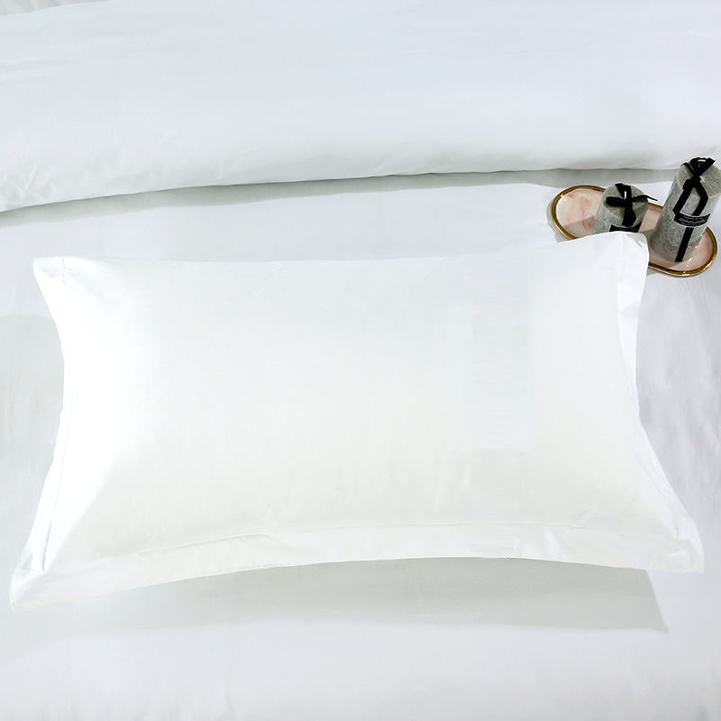 Five-piece pure cotton hotel and homestay bedding set, pure white bed sheet, hotel quilt cover, bed cover, hotel linen details Picture