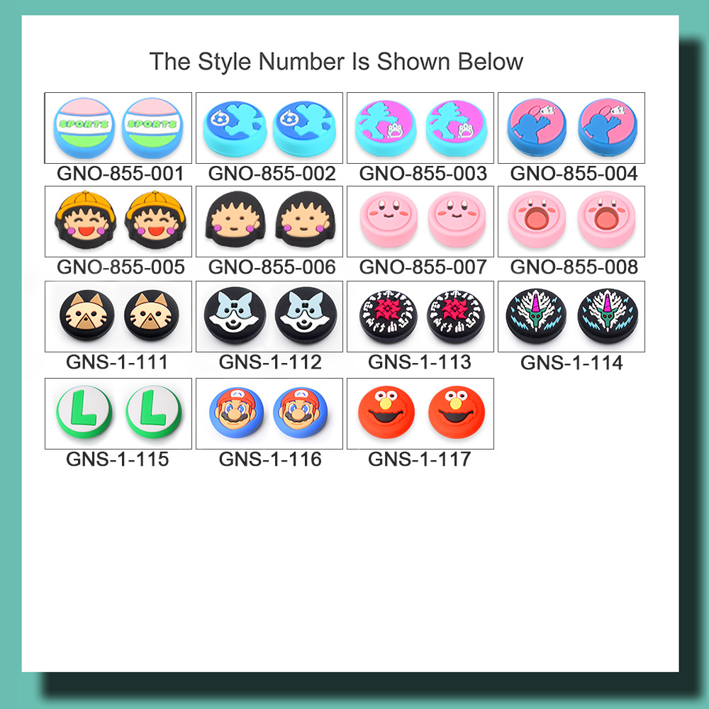 Aplicable nintendo Switch silicona cap switch gamepad llave cap switch oled rocker protector cap details Picture