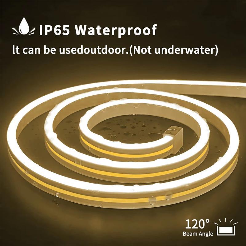 USB灯带5V低压柔性霓虹硅胶灯条防水led化妆镜床头电视背景氛围灯白底实物图