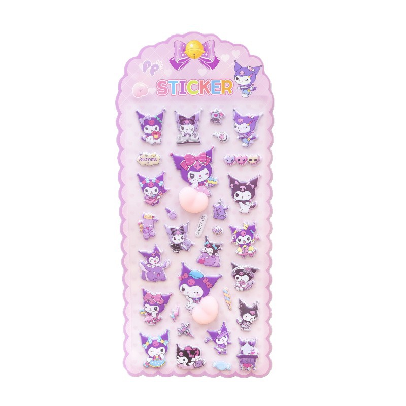 Cartoon peach pinching stickers, creative 3D bubble stickers, decorative stickers, stress-relieving stickers, reward stickers Item Picture