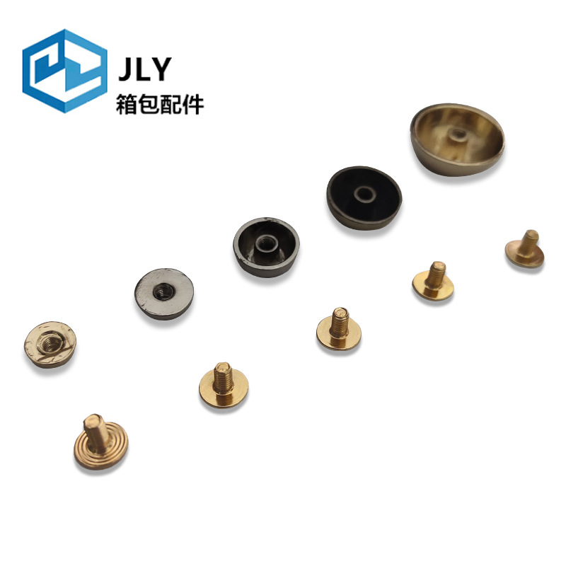 6mm bag mushroom screw, luggage foot pad bottom nail, diy zinc alloy decorative bottom round foot nail and fashion head Specification drawing