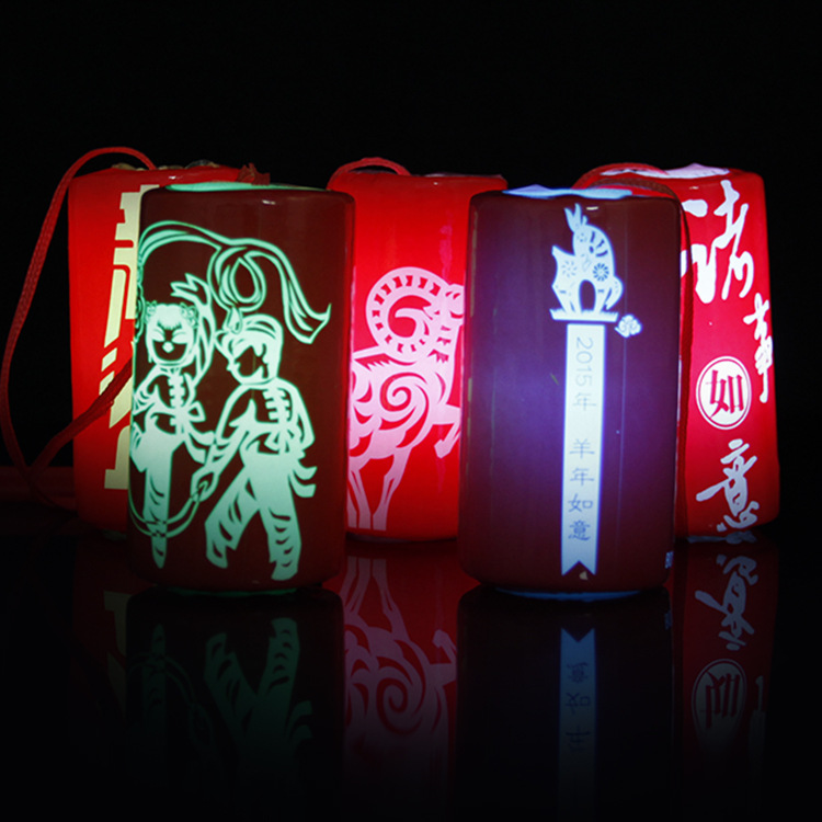 DIY luminous lanterns for the Spring Festival, celebrating the Mid-Autumn Festival and Lantern Festival, hand-held luminous lantern toys, wholesale of New Year goods Specification image