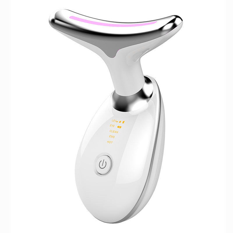 Factory direct sales of handheld neck beauty devices, three-color and seven-color light skin rejuvenation beauty devices, and home microcurrent neck massage devices