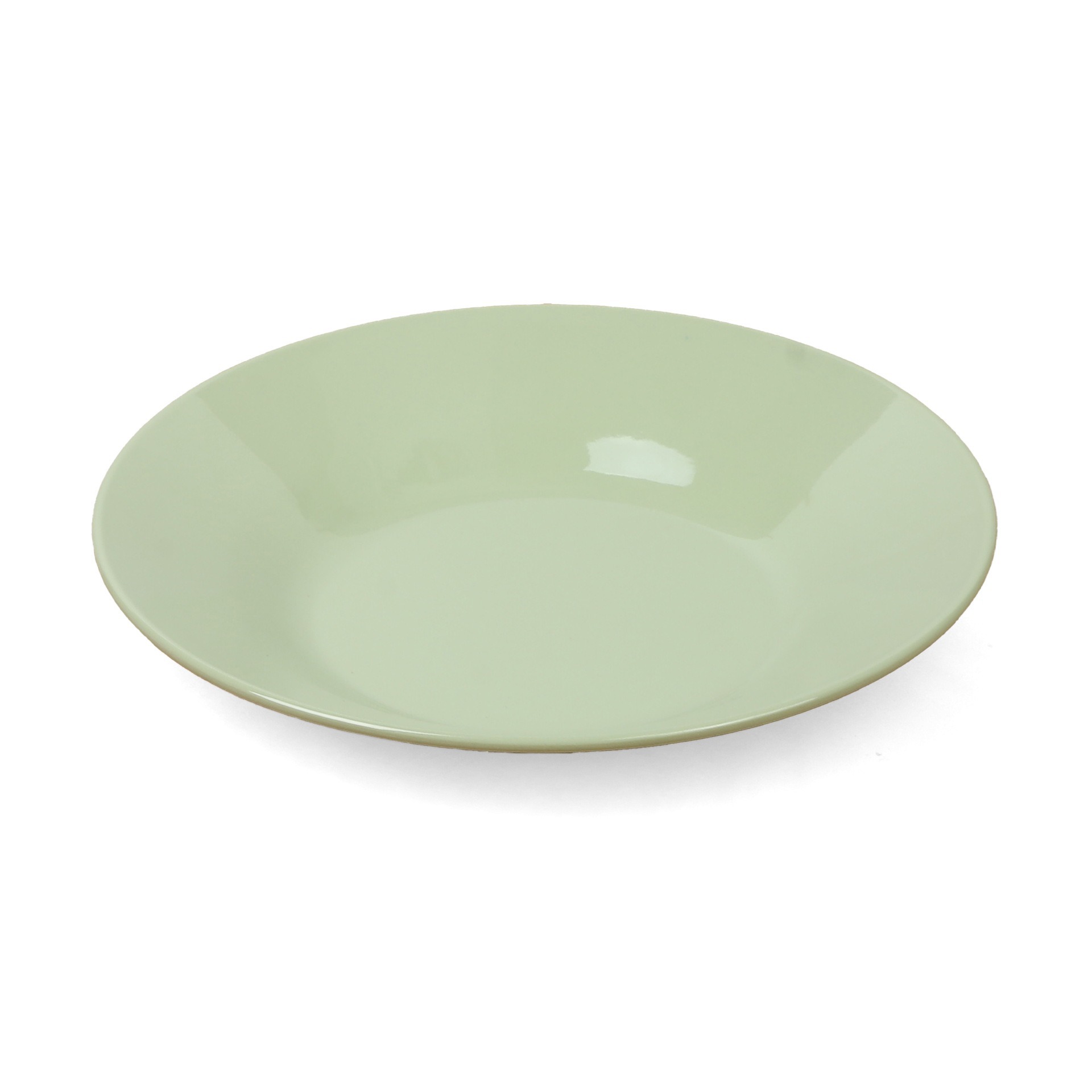 Customized melamine tableware plates for fast food restaurants, green round plates for pig's foot rice, fast food plates for restaurants and hotels, and rice bowls with toppings Specification drawing