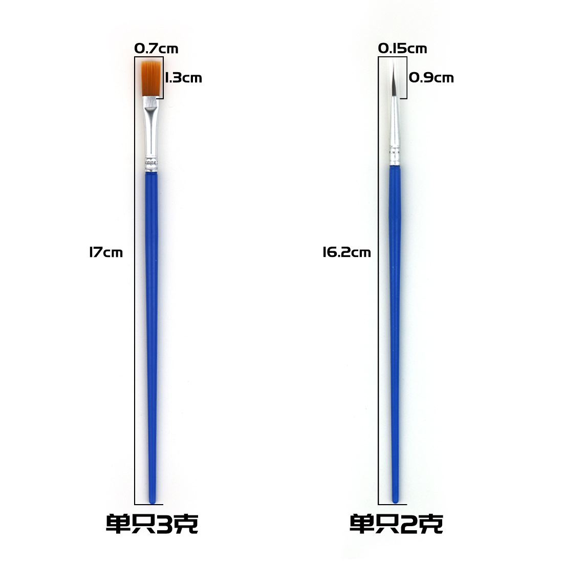 Children's doodle coloring plaster doll paint brush, kindergarten line drawing and outlining pen, nylon bristle digital oil painting brush Specification image