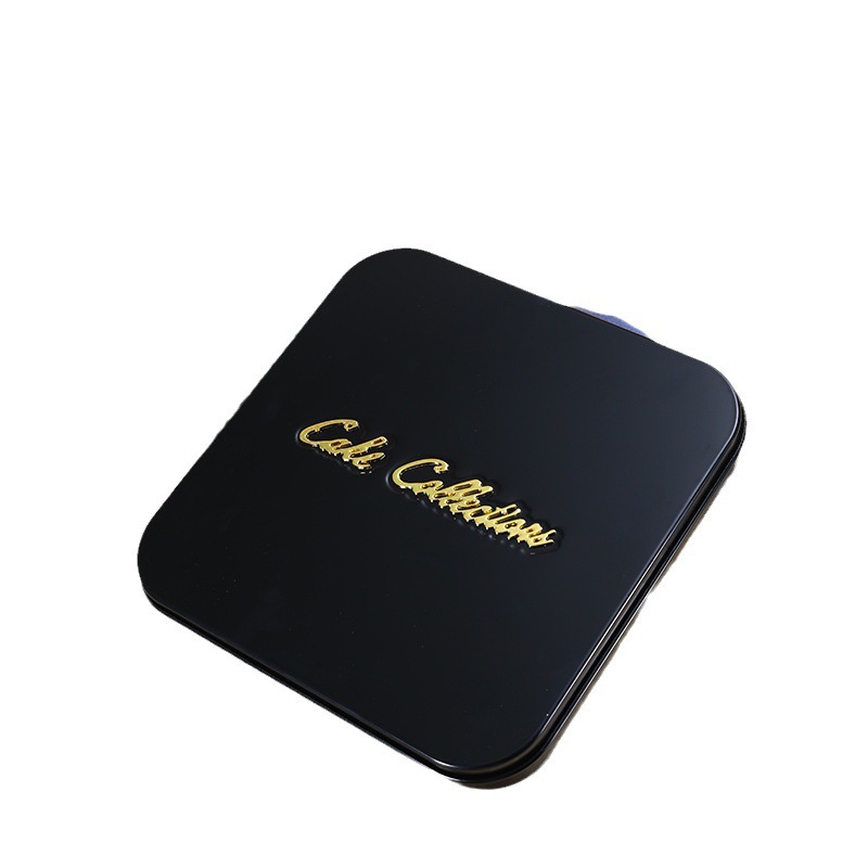 厂家直供不锈钢慕斯蛋糕盒子带切块模具包装巧克力糖果装饰礼品盒白底实物图