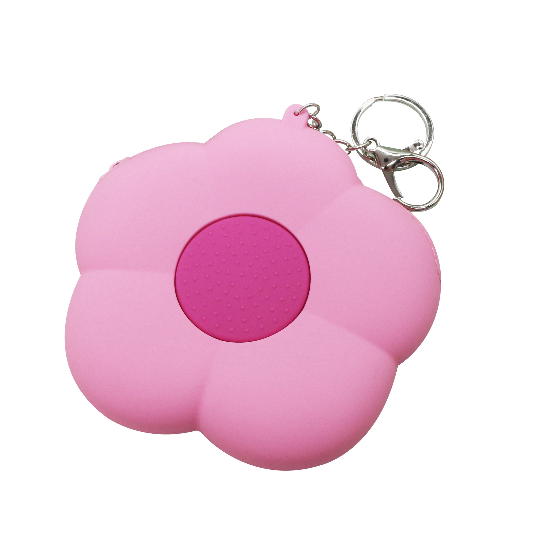 2025 New flower-shaped silicone coin purse, mini cartoon cute zipper small wallet, student coin earphone case Item Picture