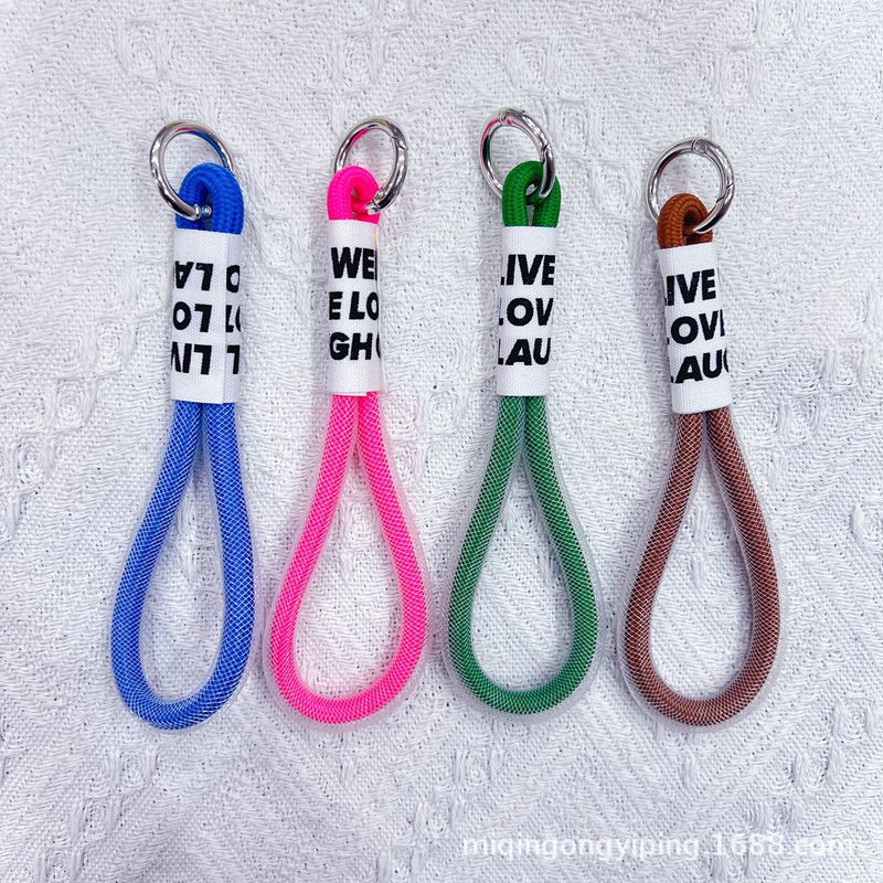 Short mesh lanyard phone case, outdoor protection anti-loss hand-held lanyard, camera water cup, car key pendant lanyard Specification image